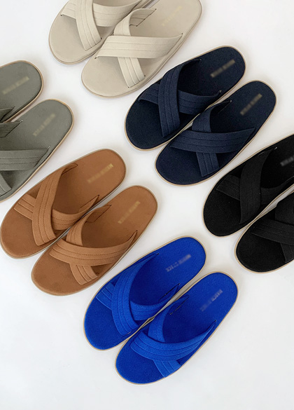 Marling Suede Strap Slippers<br> <font style=font-size:11px;color:#595959>245mm~280mm<*font><br></font>