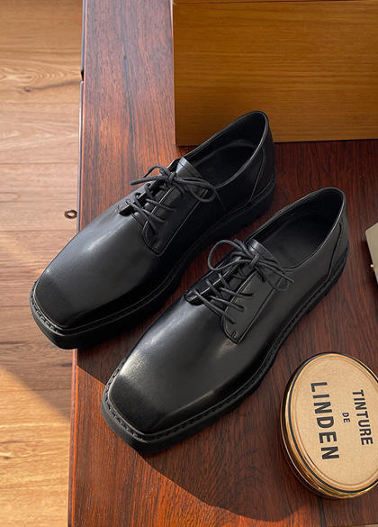 Louben Square Toe Height increase Loafers<br> <font style=font-size:11px;color:#595959>250mm~280mm<*font><br></font>