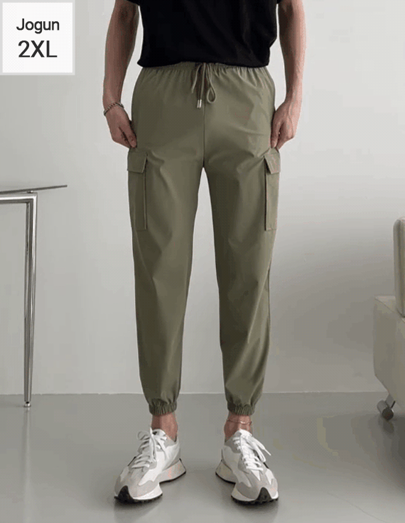 Cool cooling Air conditioning jogger pants<br> <font style=font-size:11px;color:#595959>M~2XL(28-36)<*font><br></font>