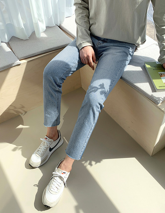 포원 히든밴딩 Cutting jeans<br><font style=font-size:11px;color:#595959>S~XL(28~34)<*font><br>