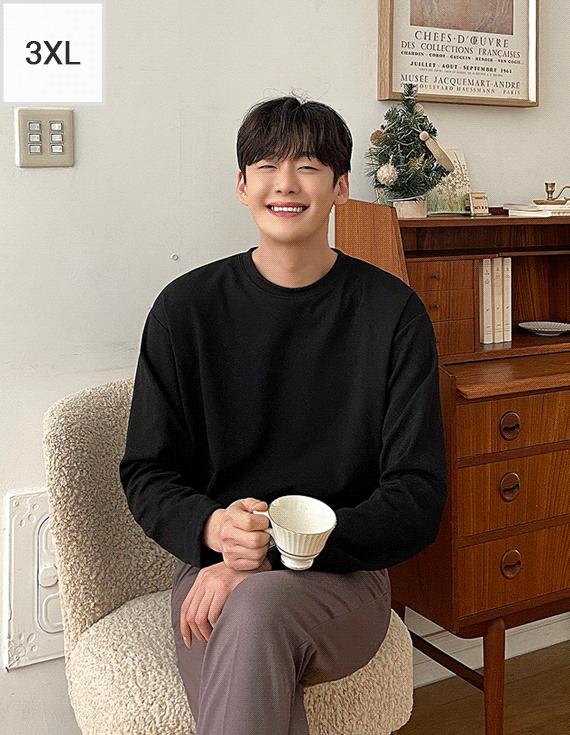 Tension 있는 BASIC napping Long Sleeve<br><font style=font-size:11px;color:#595959>.XL~3XL(105~120)<*font><br>