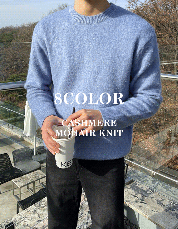 Cashmere 8color Mohair Knit<br> <font style=font-size:11px;color:#595959>M~L(95 to 105)<*font><br></font>