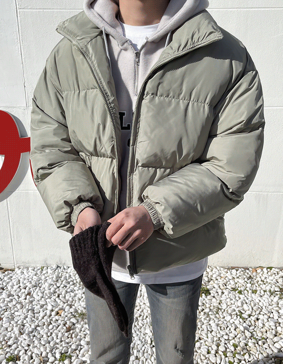 Highneck 9color Short Padding<br><font style=font-size:11px;color:#595959>M~L(100~110)<*font><br>