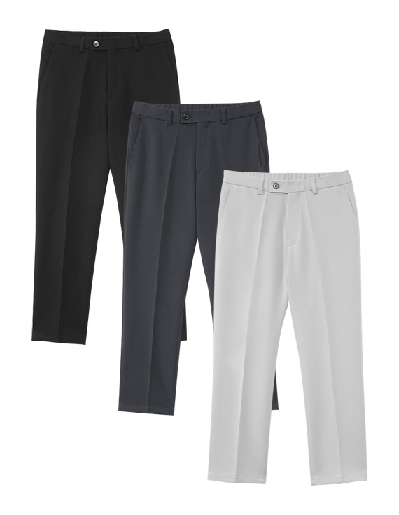 Half banding regular fit Slacks<br> <font style=font-size:11px;color:#595959>S~XL(28-36)<*font><br></font>