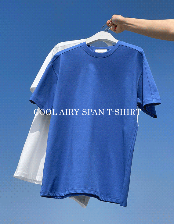 Cool Airy Spandex cut short sleeved T-shirt<br> <font style=font-size:11px;color:#595959>M~XL(95-110)<*font><br></font>