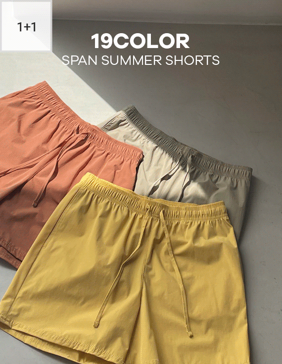 [1+1]Arctic Spandex Summer Shorts<br> <font style=font-size:11px;color:#595959>M~XL(28~34)<*font><br></font>