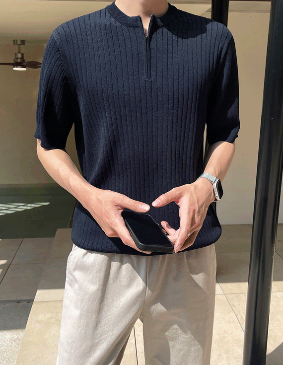 Elegance Summer Zipper corduroy Knit<br> <font style=font-size:11px;color:#595959>M~L(95 to 105)<*font><br></font>