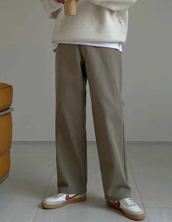 Thick inner fleece Half-Banding cotton pants<br> <font style=font-size:11px;color:#595959>M~L(30~34)<*font><br></font>