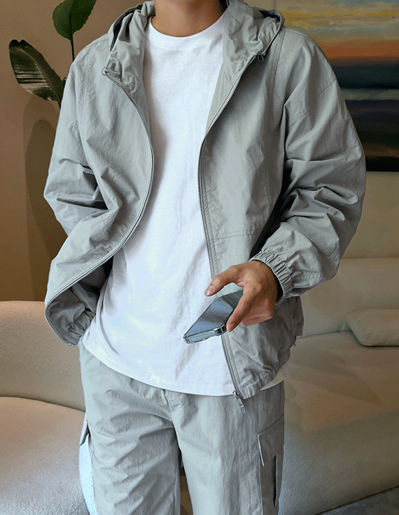 Over fit 5Color 나일론 Hood Windbreak