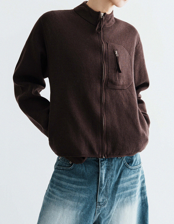 liten poket knit zip up Knit 30916