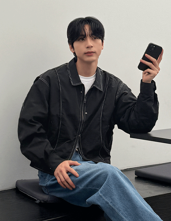 Stitch 리벳 two-way Jacket 30105