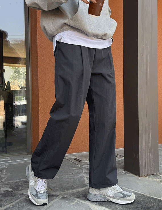 nylon pintuck string Banding Pants 30140