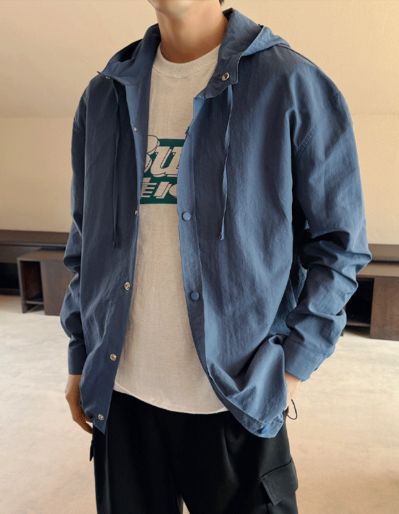 nylon hoody Shirt Jacket 30151