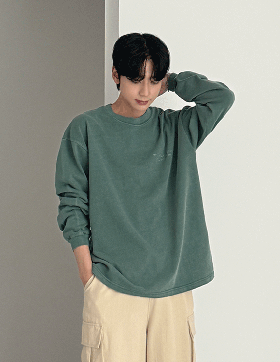 minimal needlepoint pigment Long Sleeve 30177