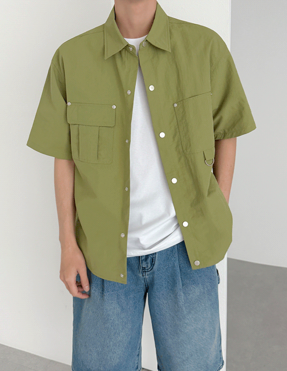 Nylon key ring Short-sleeve Shirt Jacket 30269