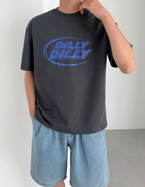 dilly dilly printing short sleeved T-shirt 30278