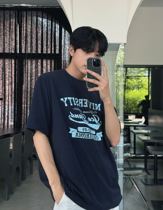 university printing short sleeved T-shirt 30295