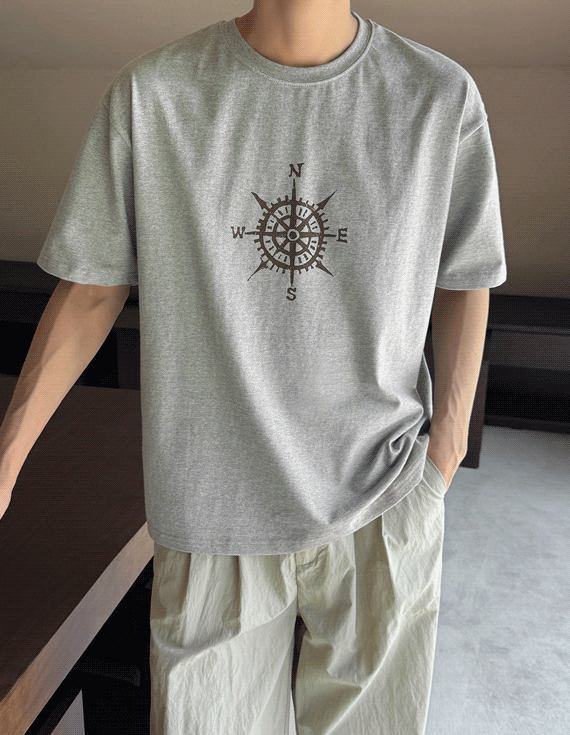 compasses crack short sleeved T-shirt 30338