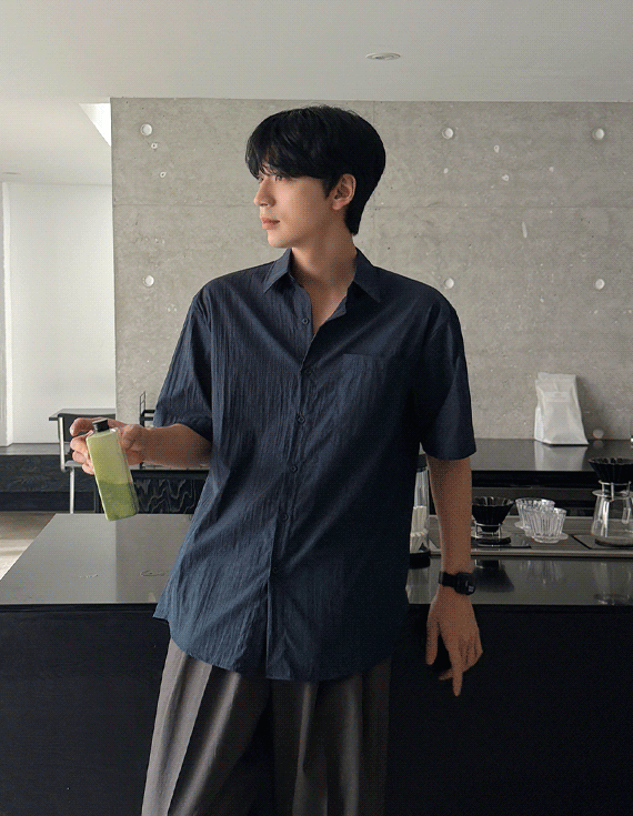 fresh wearing add Short-sleeve Shirt 30351