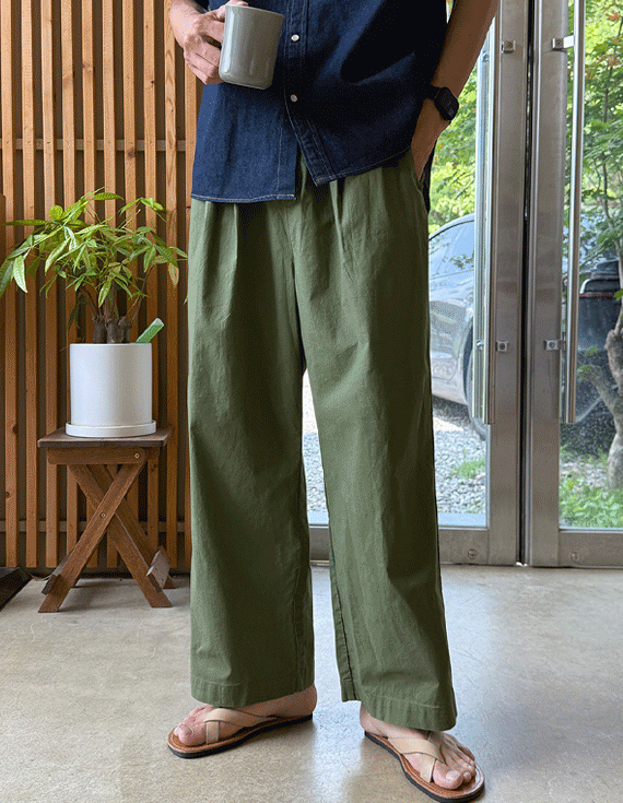 thin balloon two tuck Banding Pants 30414