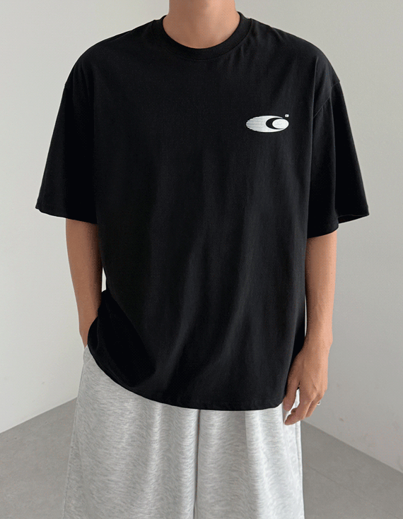 overfit 1991 printing short sleeved T-shirt 30442