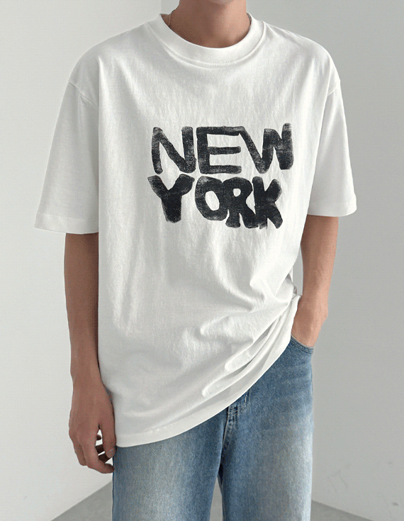 ny painting short sleeved T-shirt 30473