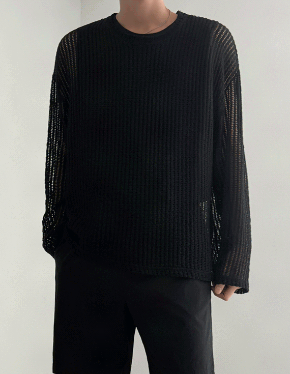 vacation scasi net Long-sleeve Knit 30477