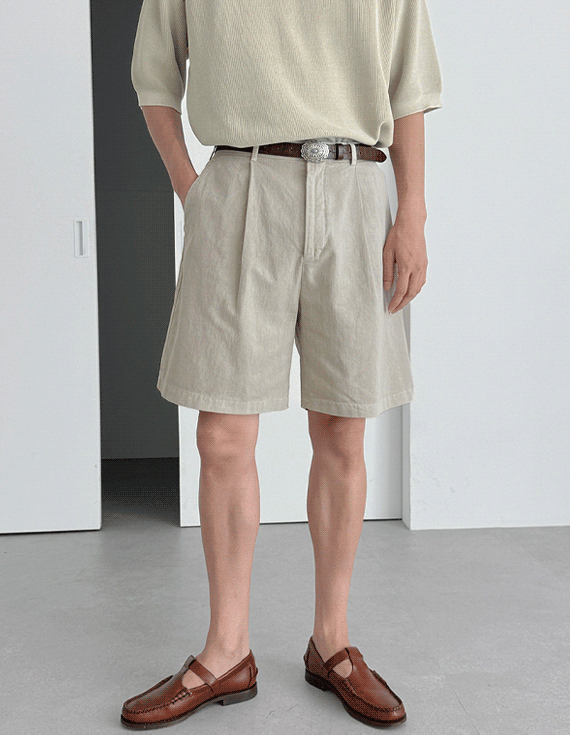 high density pigment Half-Banding Shorts 30474