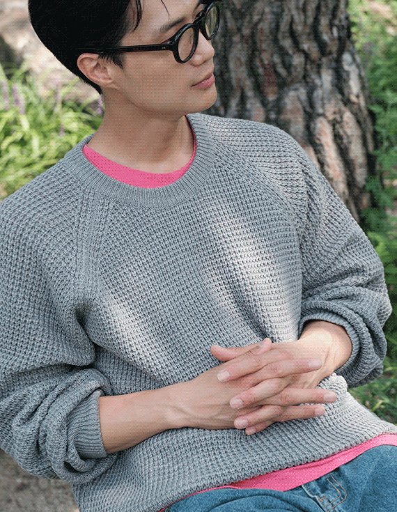 waffle raglan Knit 30581