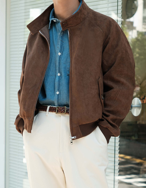 suede harrington Jacket 30647