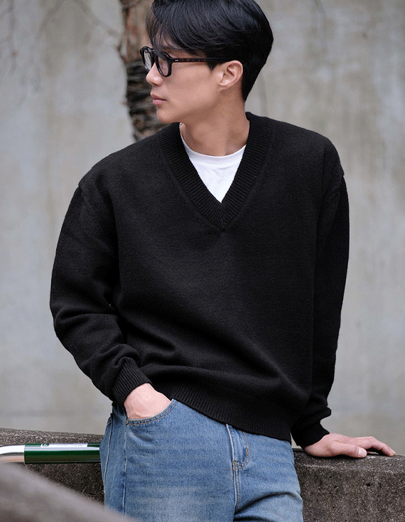 mily layerd v neck Knit 30733