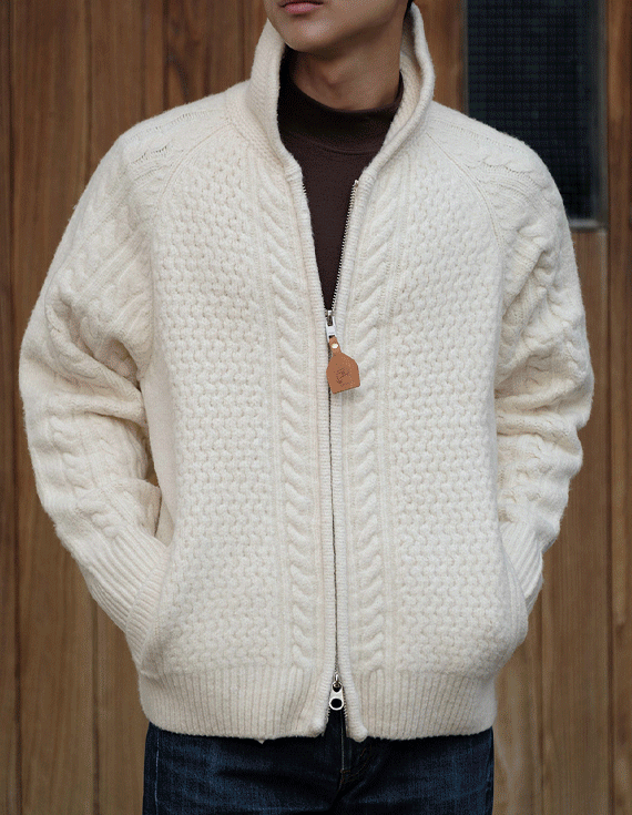 Cona Fisherman Knit Zip-up 30761