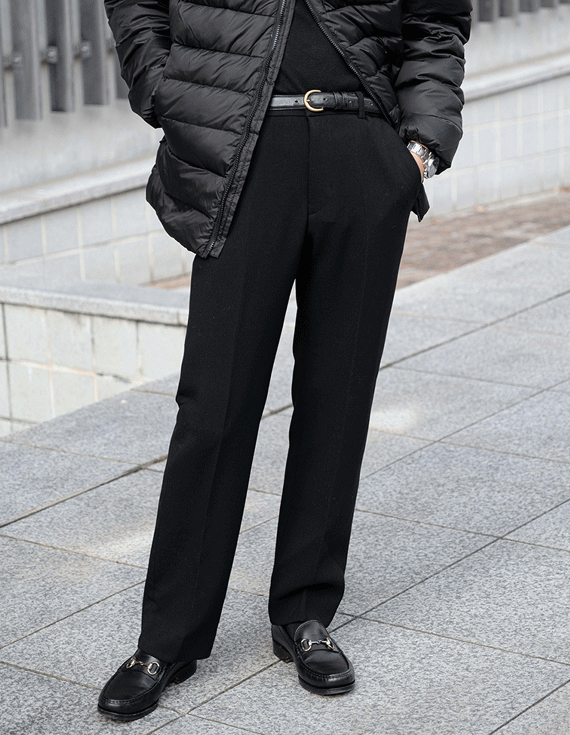 wool double face banding Slacks 30821