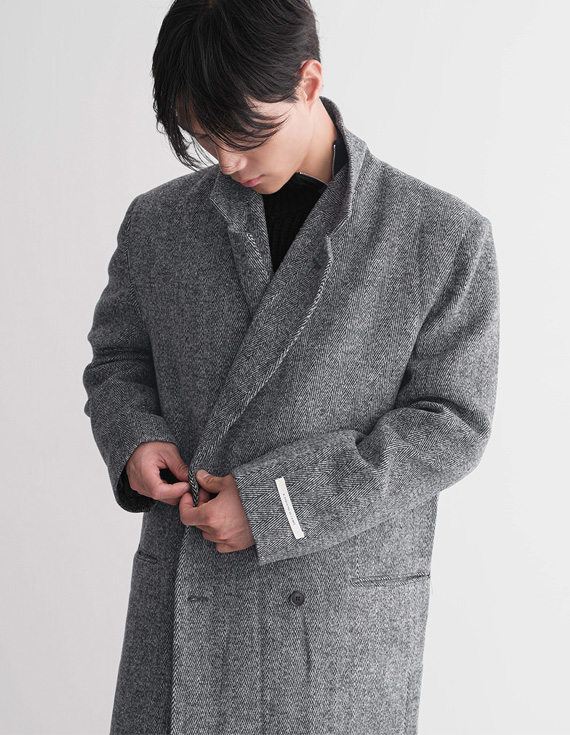 grace herringbone wool coat 30845