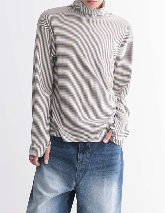 bung tutleneck stripe warm Turtleneck 30863