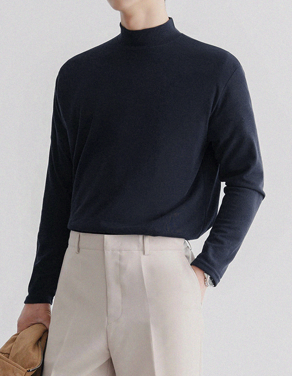 day half turtle Turtleneck Knit 30968