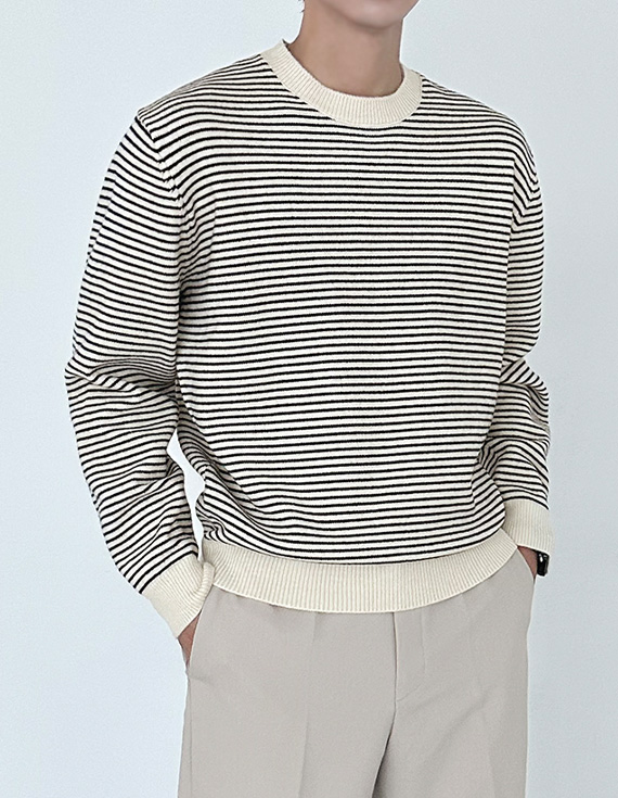 roxy round stripe Knit 30980