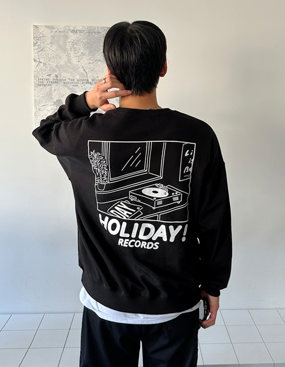 double face record sweatshirt 31014