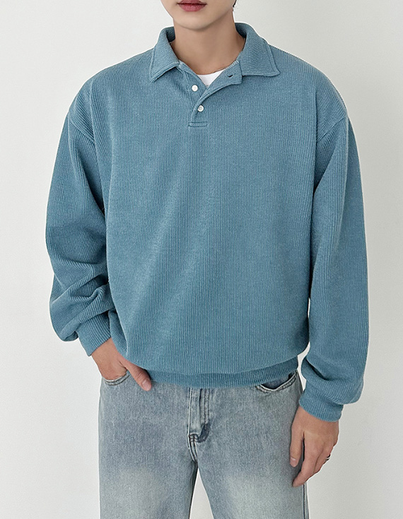 orion stripe collar Knit 30971