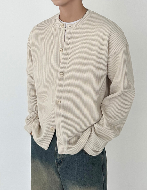 Needle round cardigan cardigan 31057