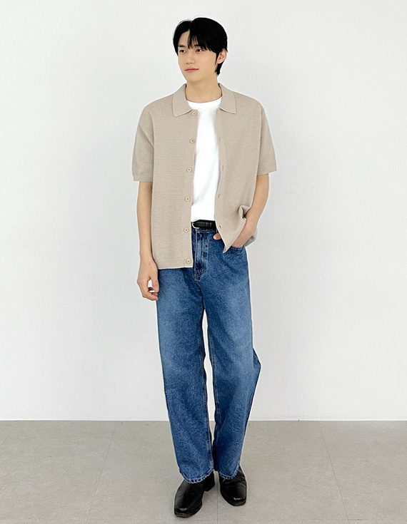 Crochet summer texture short-sleeved cardigan 31182