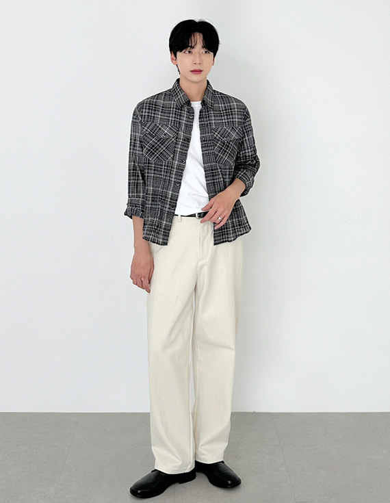 anderson check minimalist Shirt 31195