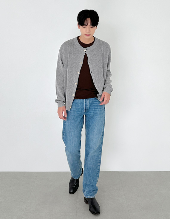 perrier linen pattern cardigan 31200