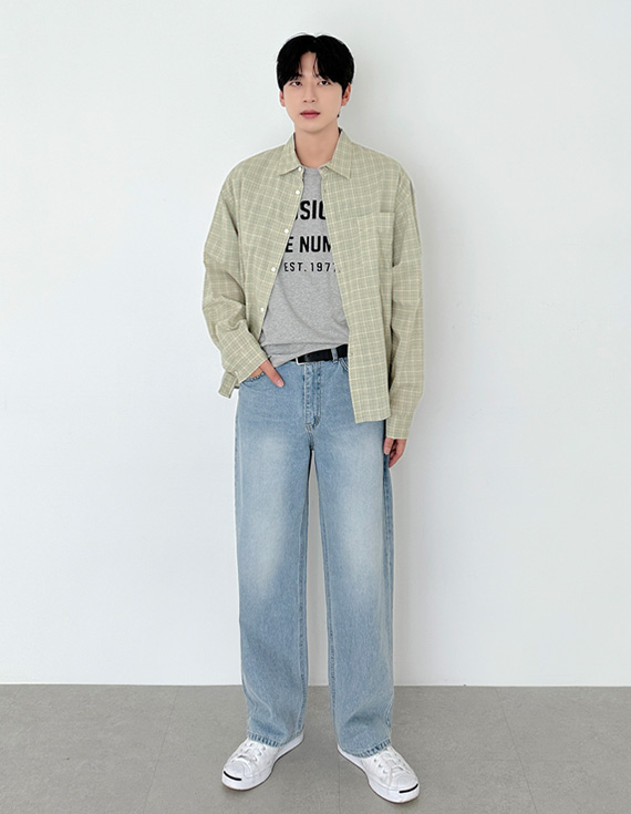 poet mood check pattern Shirt 31231