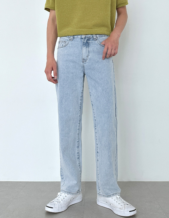 121 regular wide fit Denim pants 31244