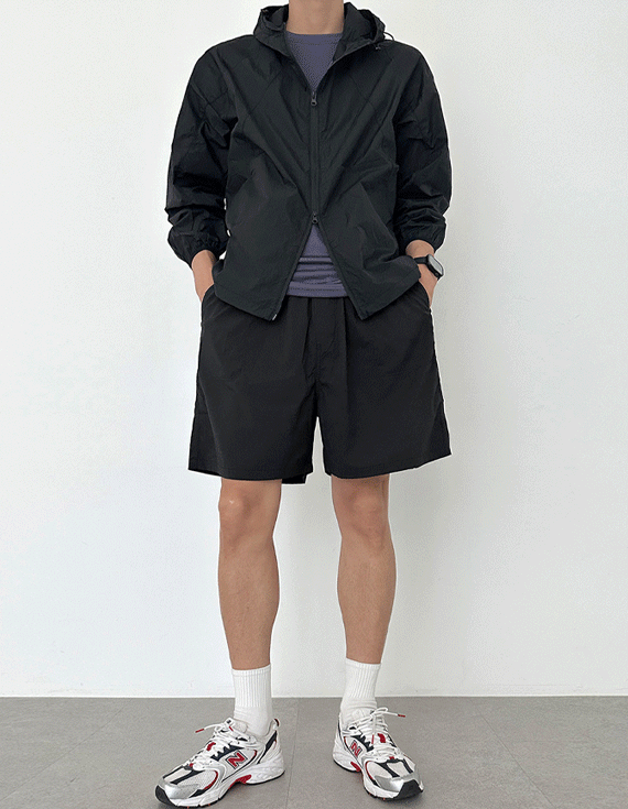 running nylon stretch utility Banding Shorts 31256