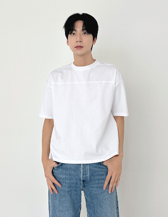 air cooling ponte panel short sleeved T-shirt 31267