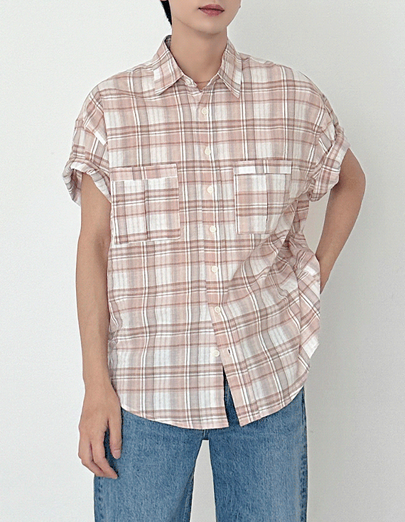 Youth Check Comfort Short Sleeve Shirt 31269