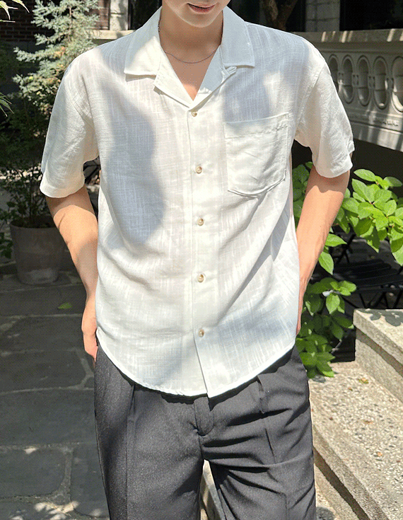 Ice Open Collar Short Sleeve Shirt 31278