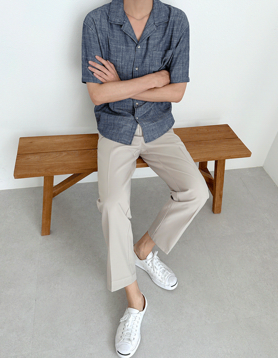 [편안한 Pants,Neat 핏✨] 컴포트 핀턱 스트레이트 Banding Slacks 31323